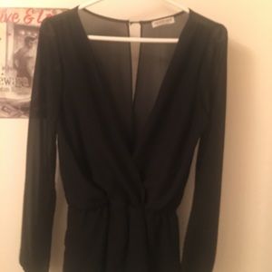 3 FOR $10 | Black Sheer Fashion Nova Romper